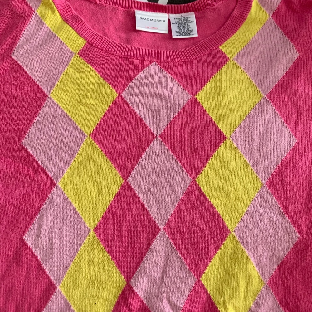 Argyle printed sweater